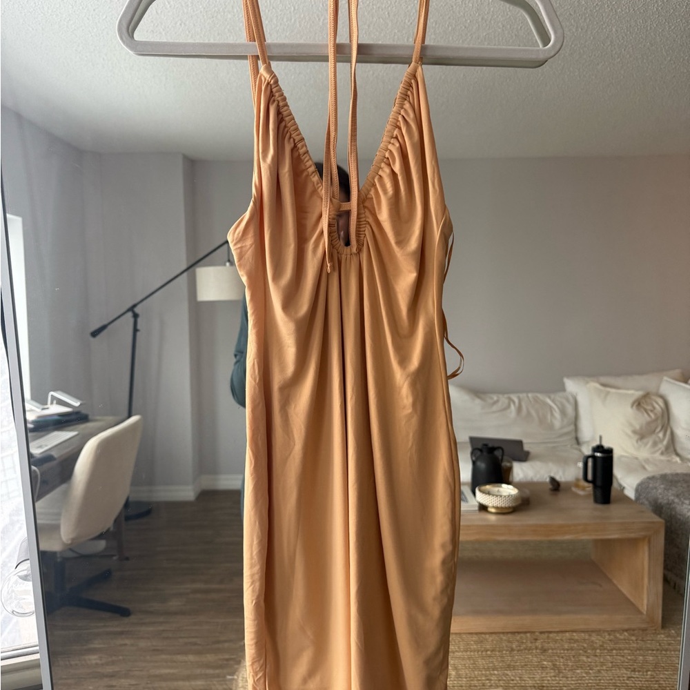 Abercrombie & Fitch Apricot Sleeveless Mini Dress
